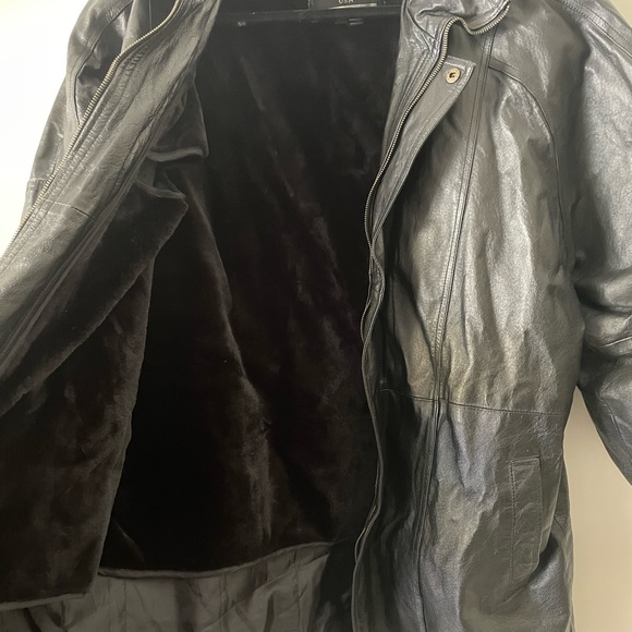 Oscar Piel Perfect Leather Jacket For Men Size XL - Picture 3 of 4